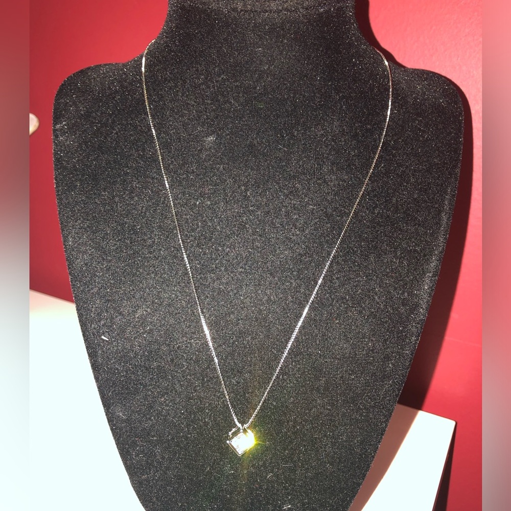 3/$40 Cube Rhinestone necklace - Picture 3 of 4